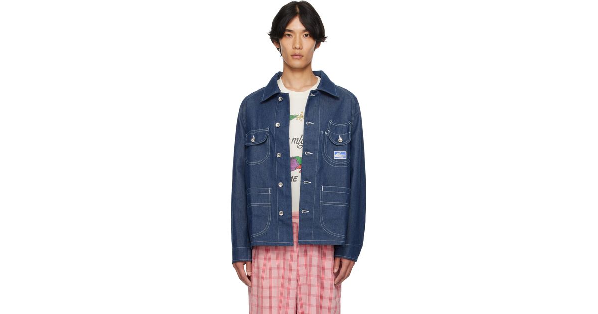 メンズ STORY mfg. ネイビー Circuit デニムジャケット ブルー | Lyst