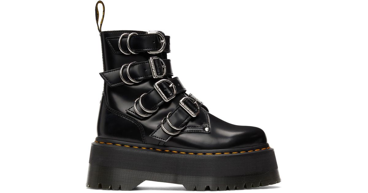 Bottes max hardware jadon Cuir Dr. Martens en coloris Noir | Lyst