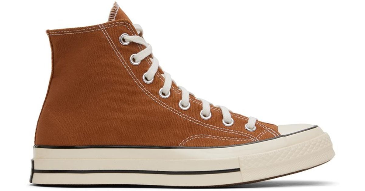 Brown converse sneakers online