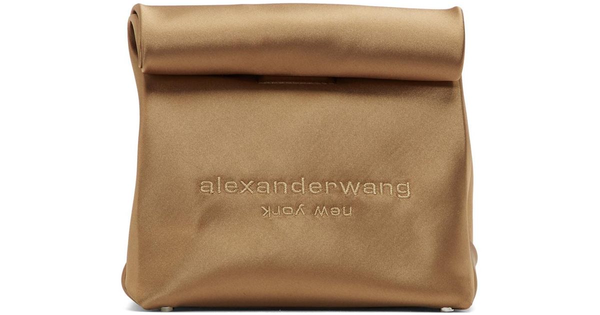 gold lunch bag