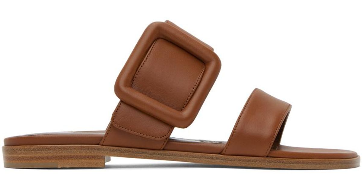 Manolo Blahnik Brown Tituba Sandals in Black Lyst UK