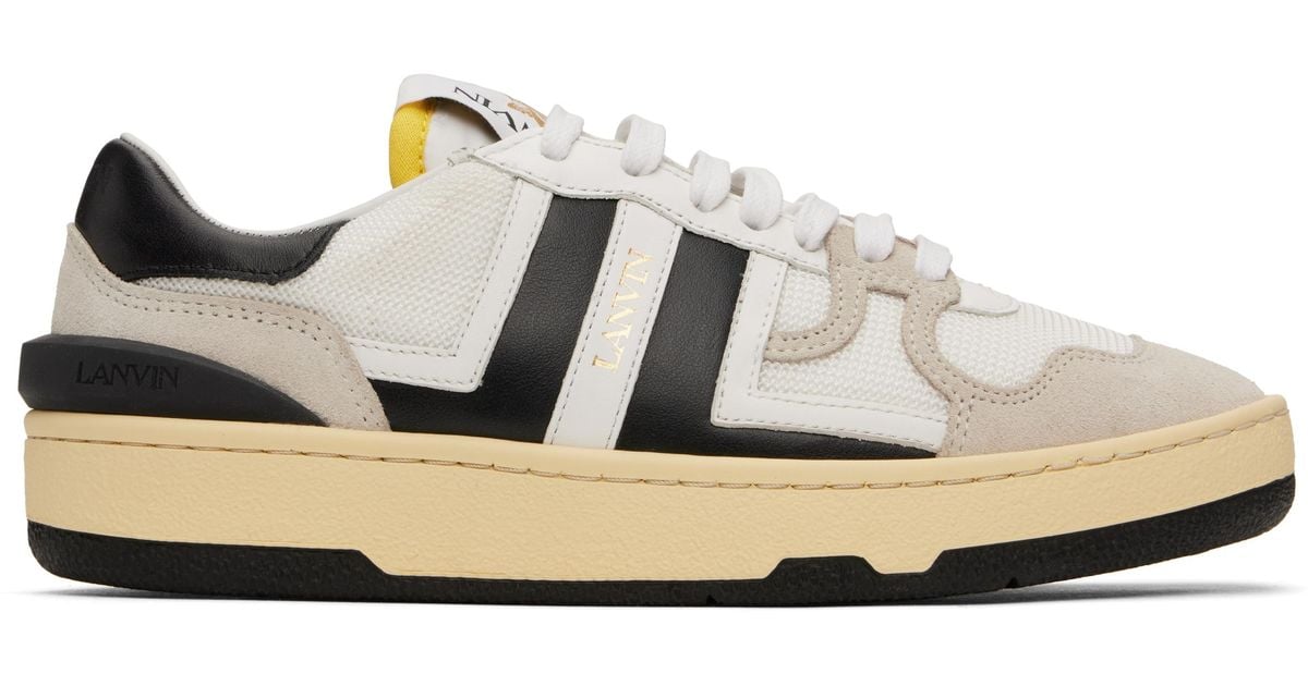 Lanvin Clay Mesh Sneakers in Black | Lyst