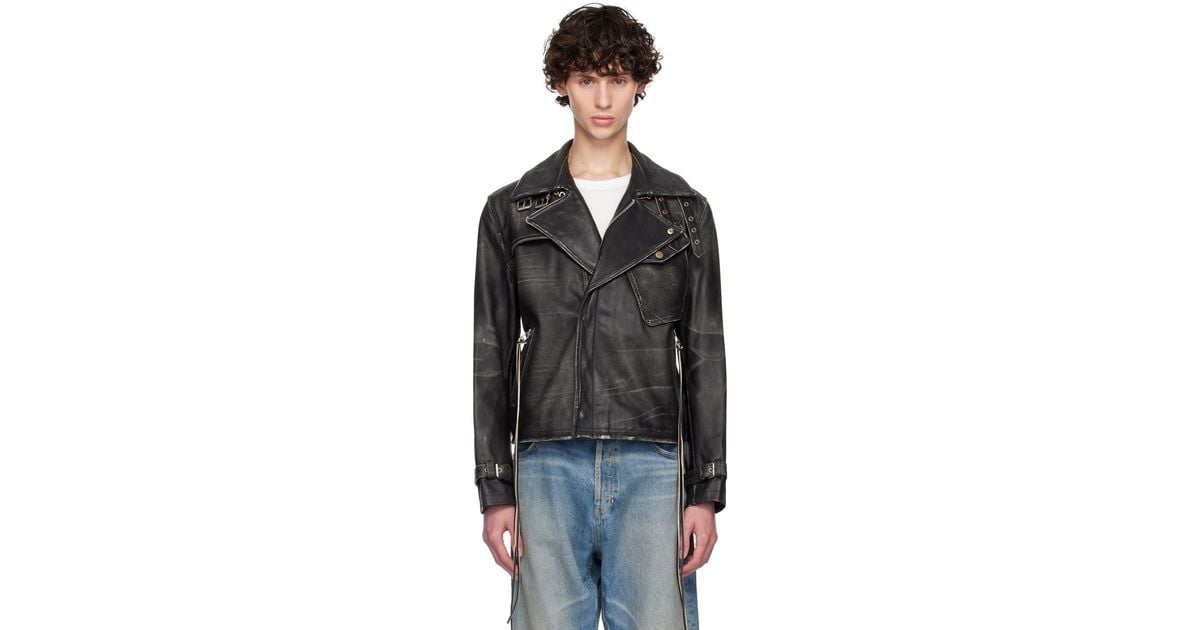 Eytys Achilles Leather Jacket in Black for Men | Lyst