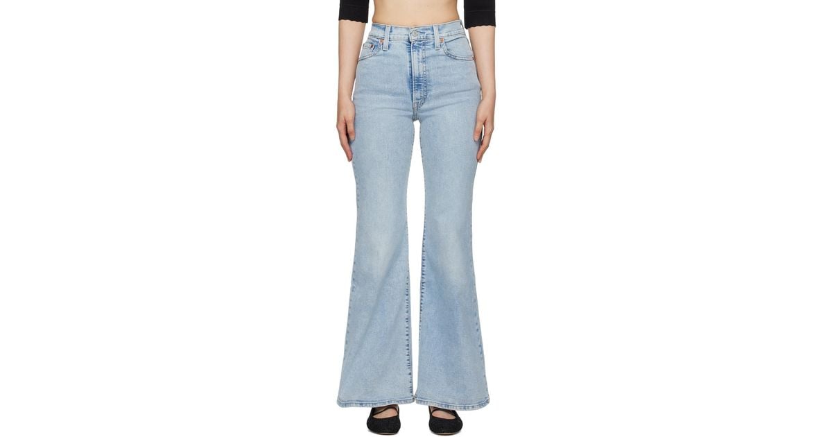Ribcage Bell Jeans - Blue