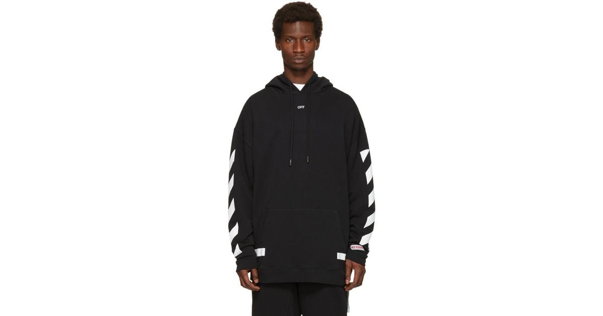 Off-White c/o Virgil Abloh Arrows Over Hoodie in Black | Lyst