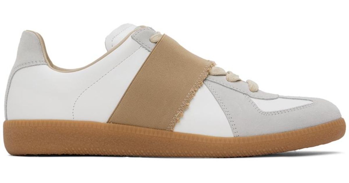 メンズ Maison Margiela ホワイト&グレー Replica エラ