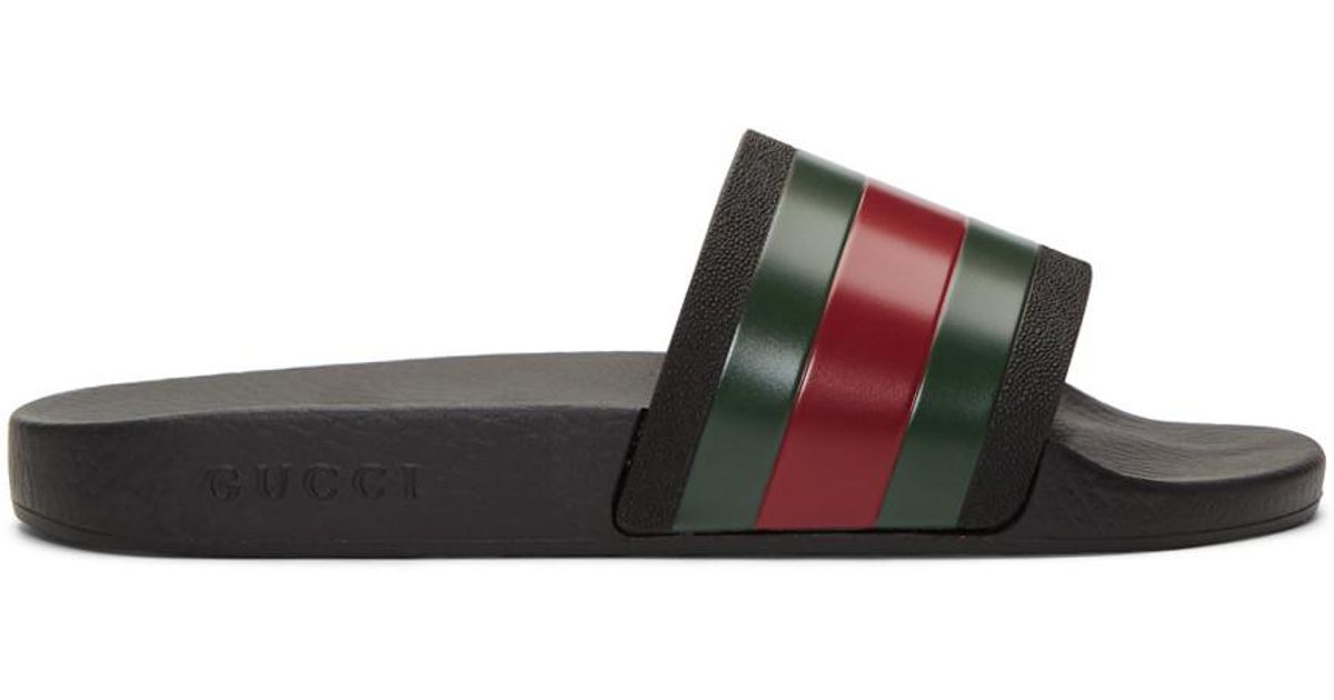 Gucci Pursuit 72 Rubber Slides in White (Black) for Men - Save 43% - Lyst