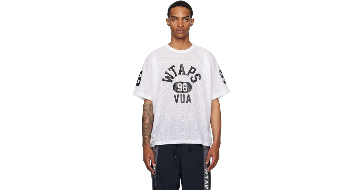 WTAPS Qb Jersey in White for Men | Lyst