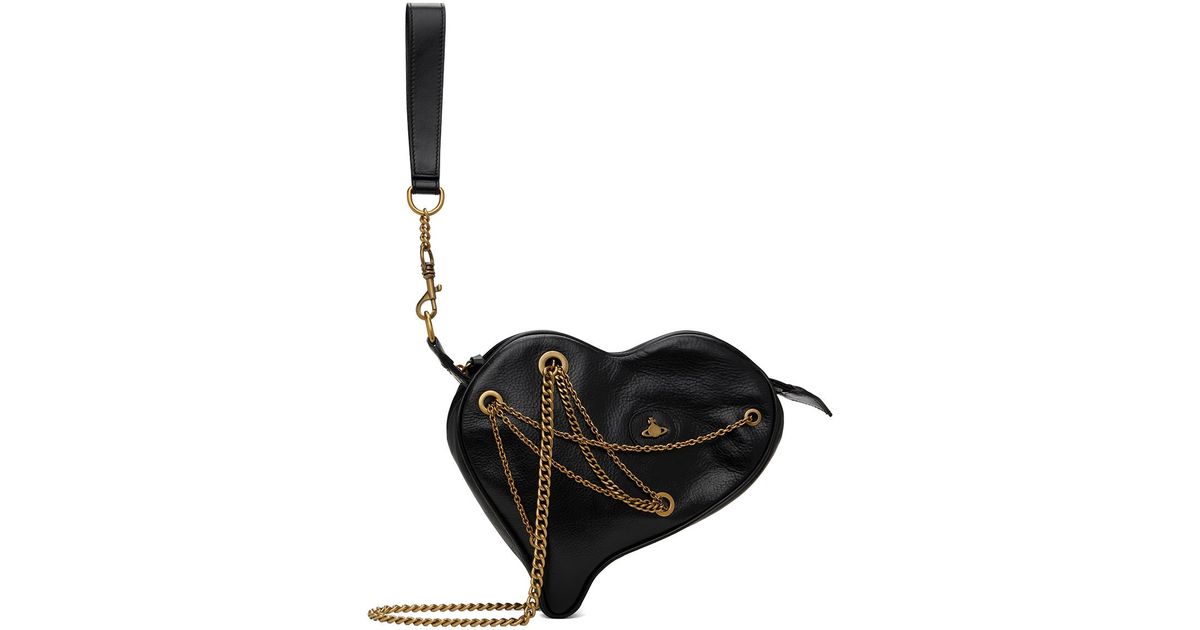 ★vivienne westwood★Cora AK ハートチェーンバッグ Vivienne Westwood Cora AK Embellished Leather Heart Bag