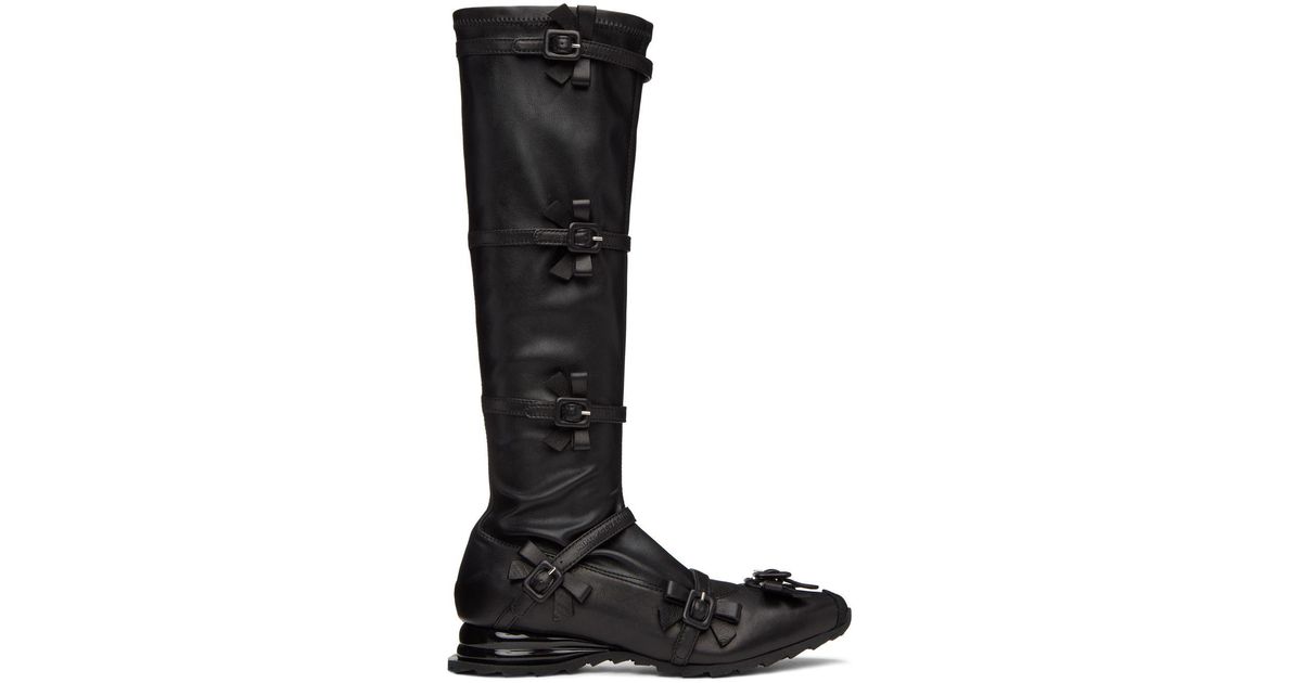 Kiko Kostadinov Black Ribbon High Tall Boots | Lyst Kiko Kostadinov Black Ribbon High Tall Boots | Lyst