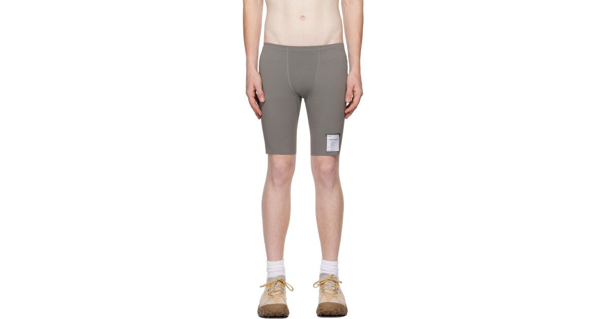 Satisfy Taupe Half Tight Shorts for Men
