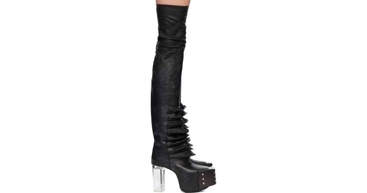 Rick Owens Rhino Grilled Kiss Boots in Brown | Lyst Rick Owens Rhino Grilled Kiss Boots in Brown | Lyst