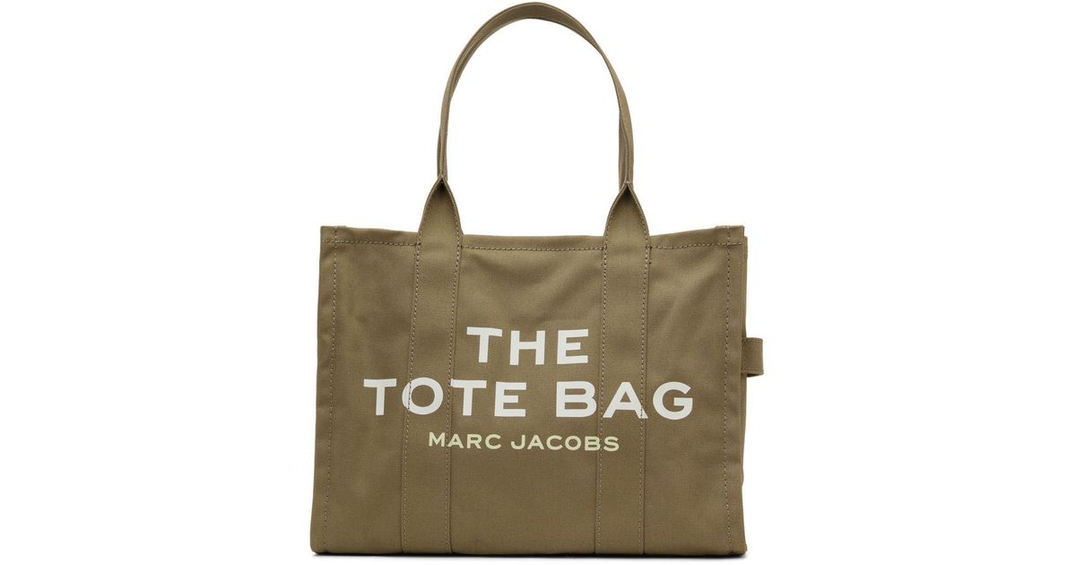 Marc Jacobs Green Large 'the Tote Bag' Tote in Metallic | Lyst