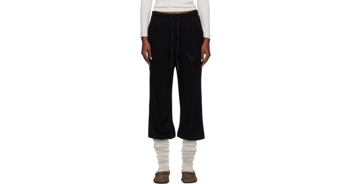 open yy layered knee socks pants パンツ OPEN YY Layered Knee Socks Lounge Pants in Black | Lyst