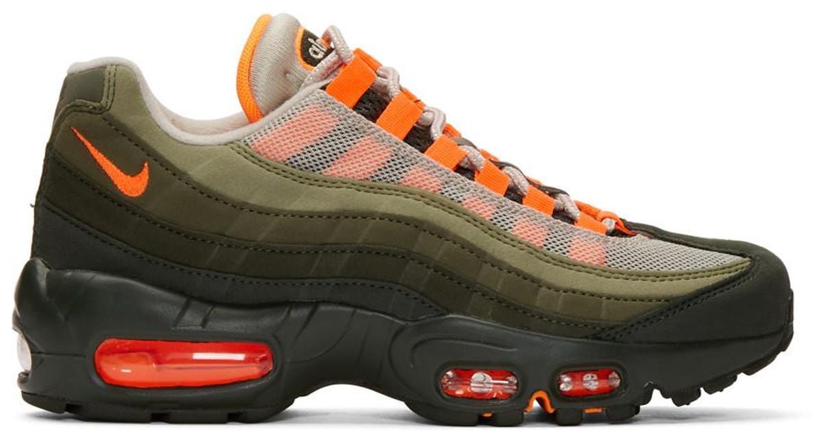 Nike Green And Orange Air Max 95 Og Sneakers | Lyst UK