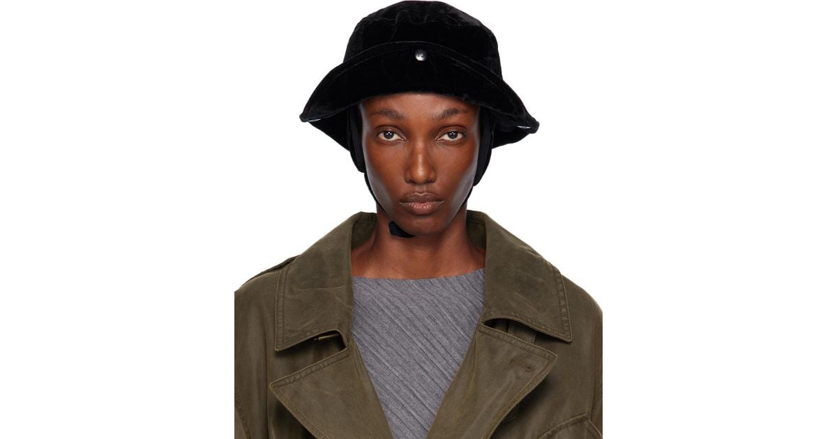 OPEN YY Detachable Ear Flap Bucket Hat in Black | Lyst Canada
