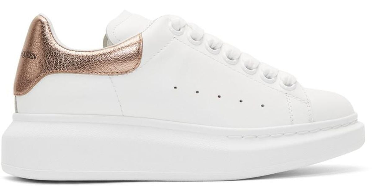 alexander mcqueen white and rose gold