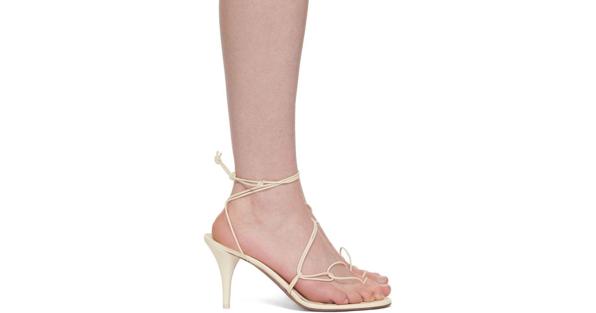 Neous Off-white Giena Heeled Sandals in Brown | Lyst