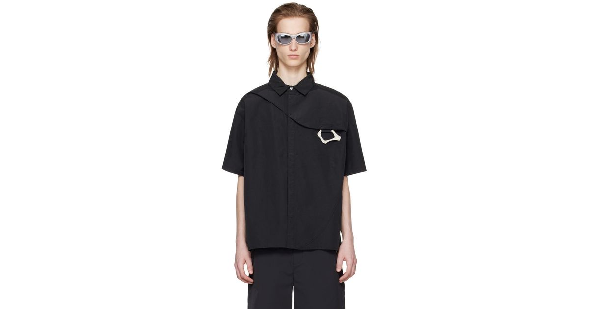 メンズ HELIOT EMIL スナップボタン シャツ ブラック | Lyst