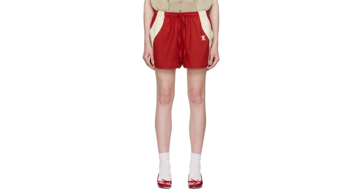 ★送料・関税込★OPEN YY★YY COLOR BLOCK SHORTS★ OPEN YY Yy Color Block Shorts in Red | Lyst