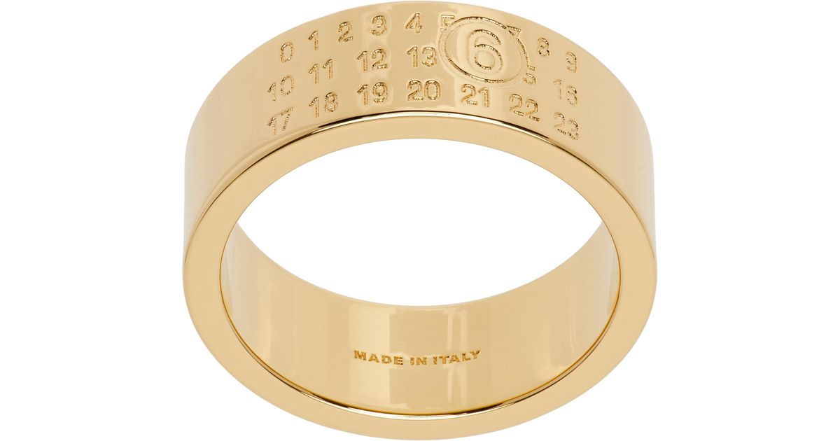 MM6 by Maison Martin Margiela Numeric Minimal Signature Ring