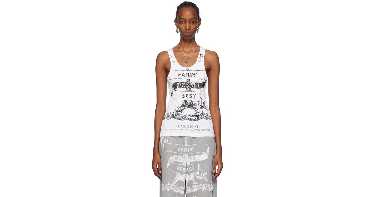 Y. Project White 'paris' Best' Tank Top | Lyst Canada Y. Project White 'paris' Best' Tank Top | Lyst Canada