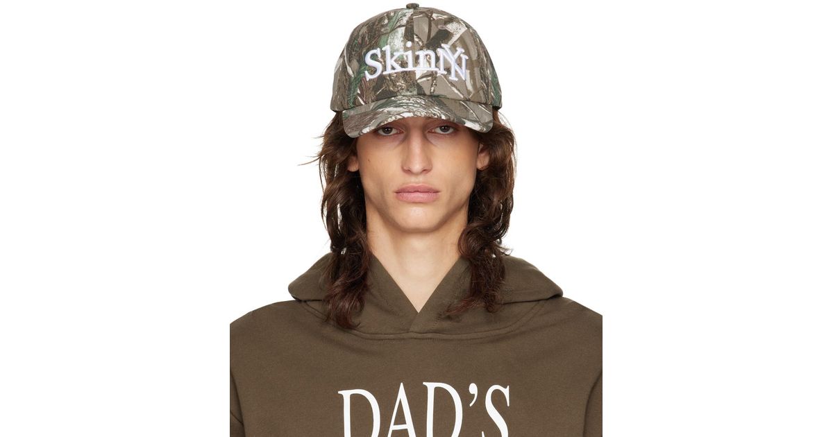PRAYING Khaki 'Skinny' Cap in Green for Men | Lyst UK