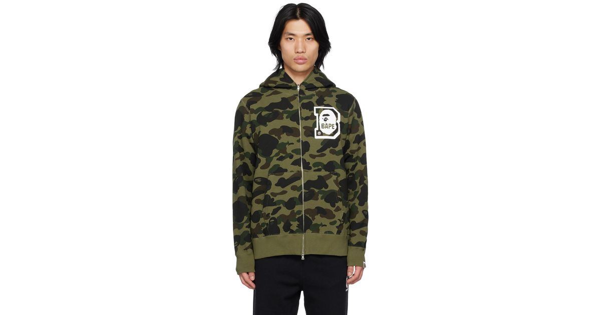 A Bathing Ape 1st Camo Hoodie in Black for Men | Lyst Canada