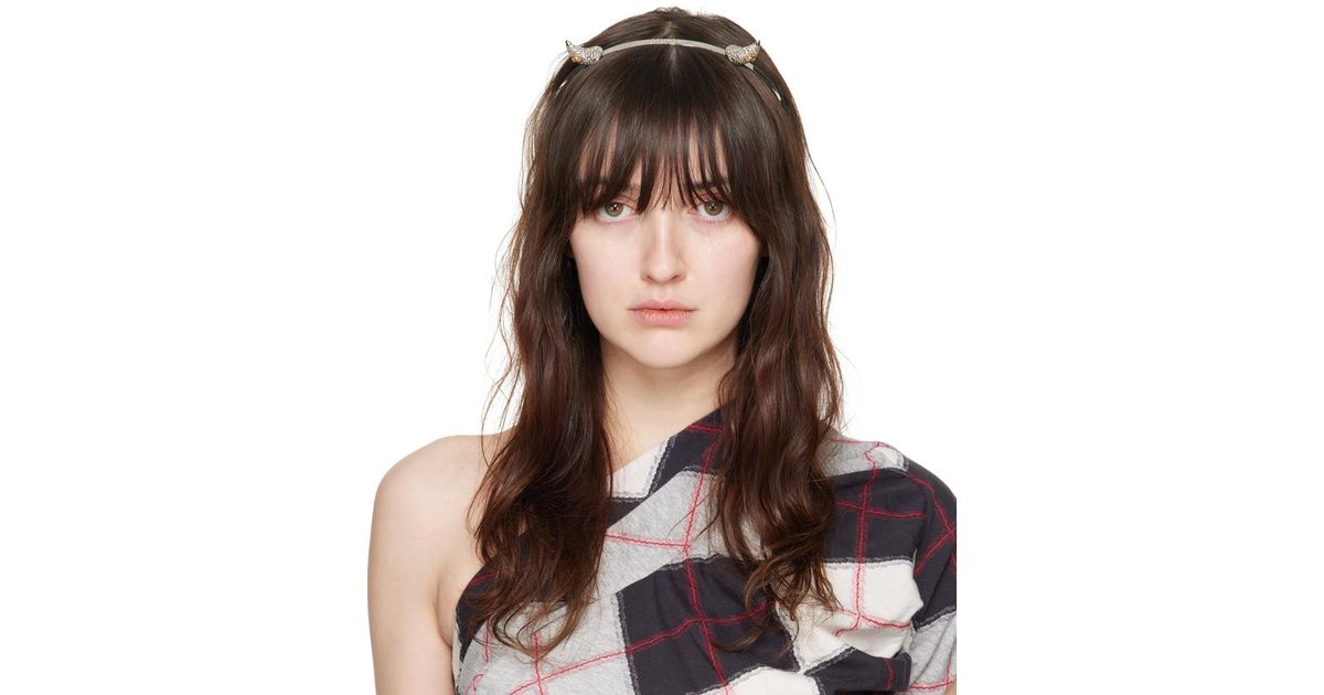 Vivienne Westwood Vivienne's Horn Alice Headband in Brown | Lyst