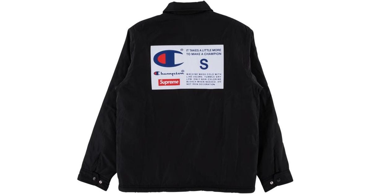 全国送料込み Supreme Jacket Coaches Label Champion ナイロンジャケット