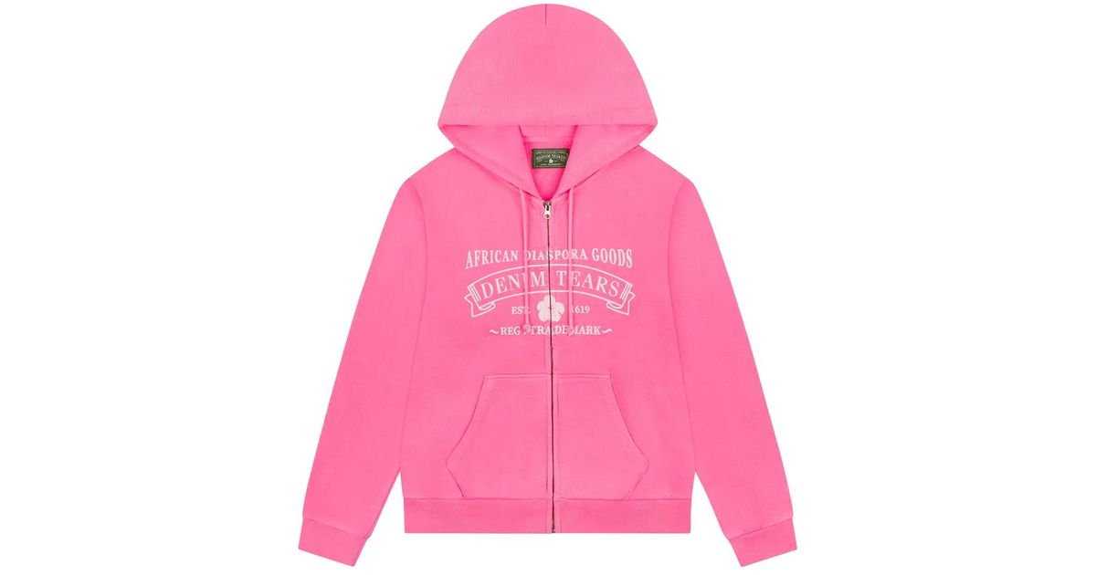 DENIM TEARS Adg Zip Hoodie Dt276