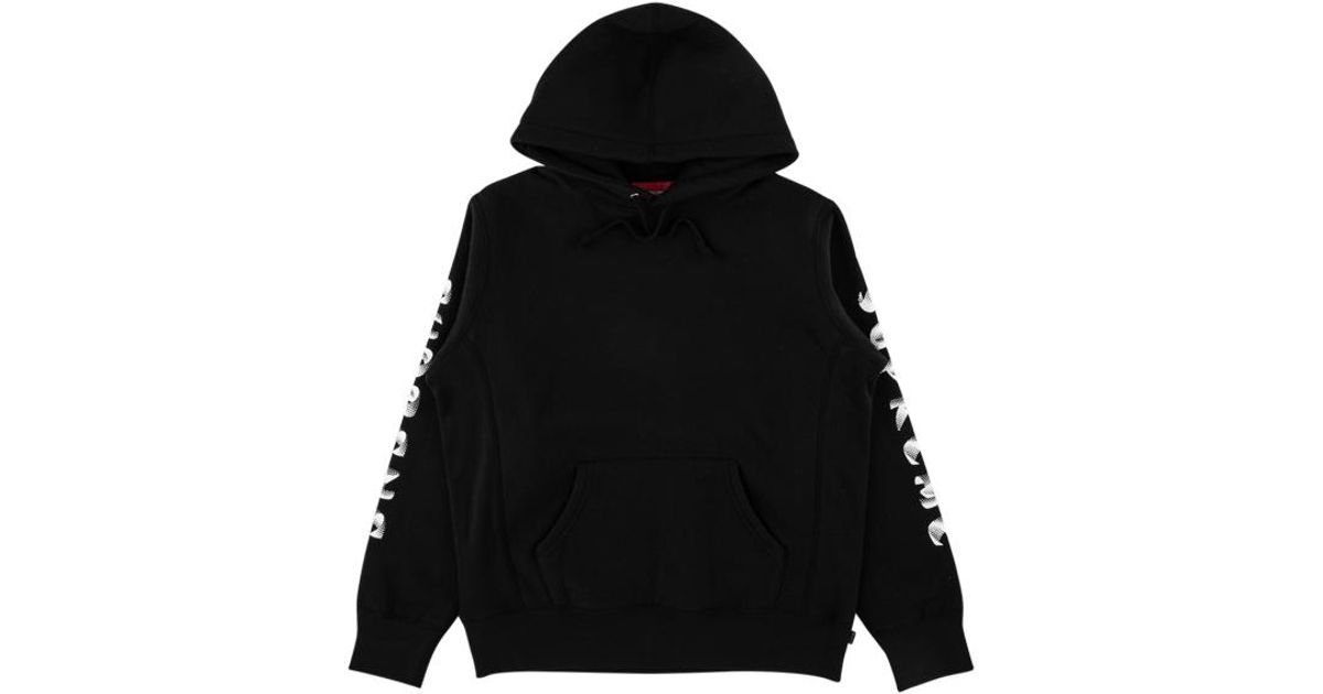 gradient sleeve hooded sweatshirt supreme