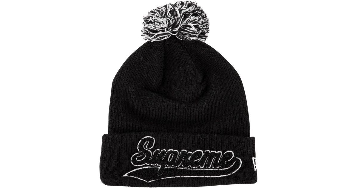 supreme script beanie