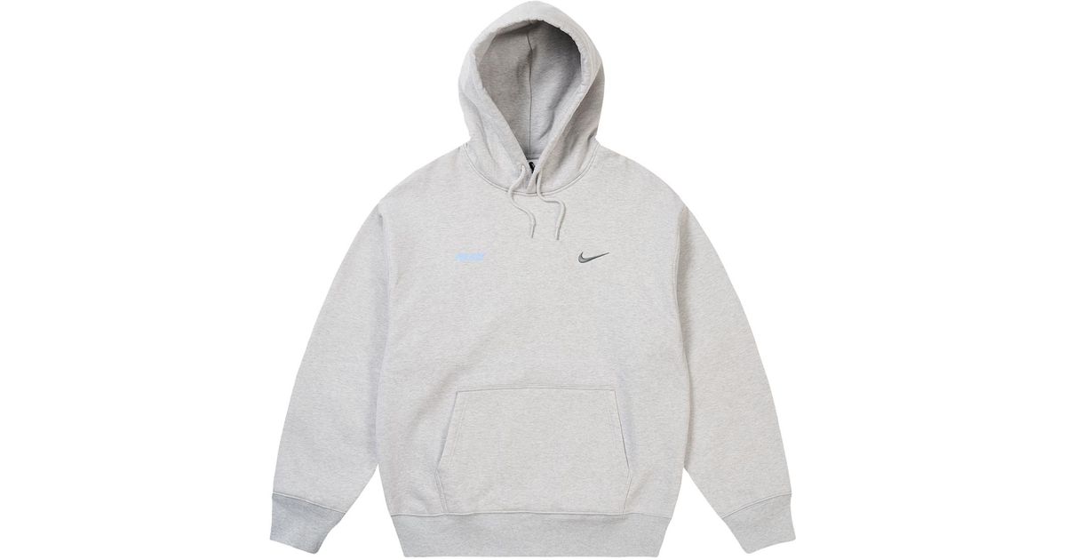 Palace Nike Font Swoosh Hoodie Marl
