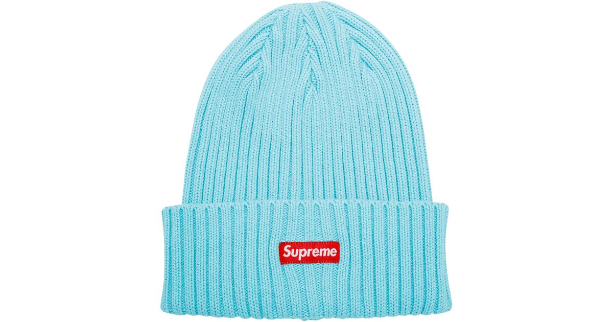 supreme blue beanie