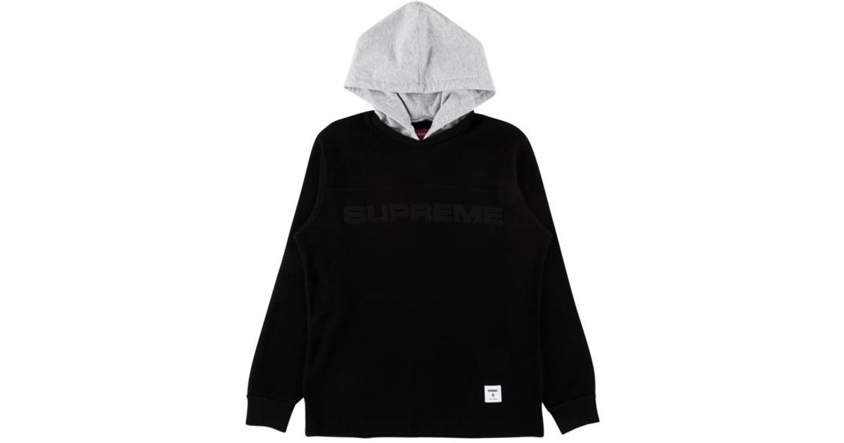 supreme waffle hoodie