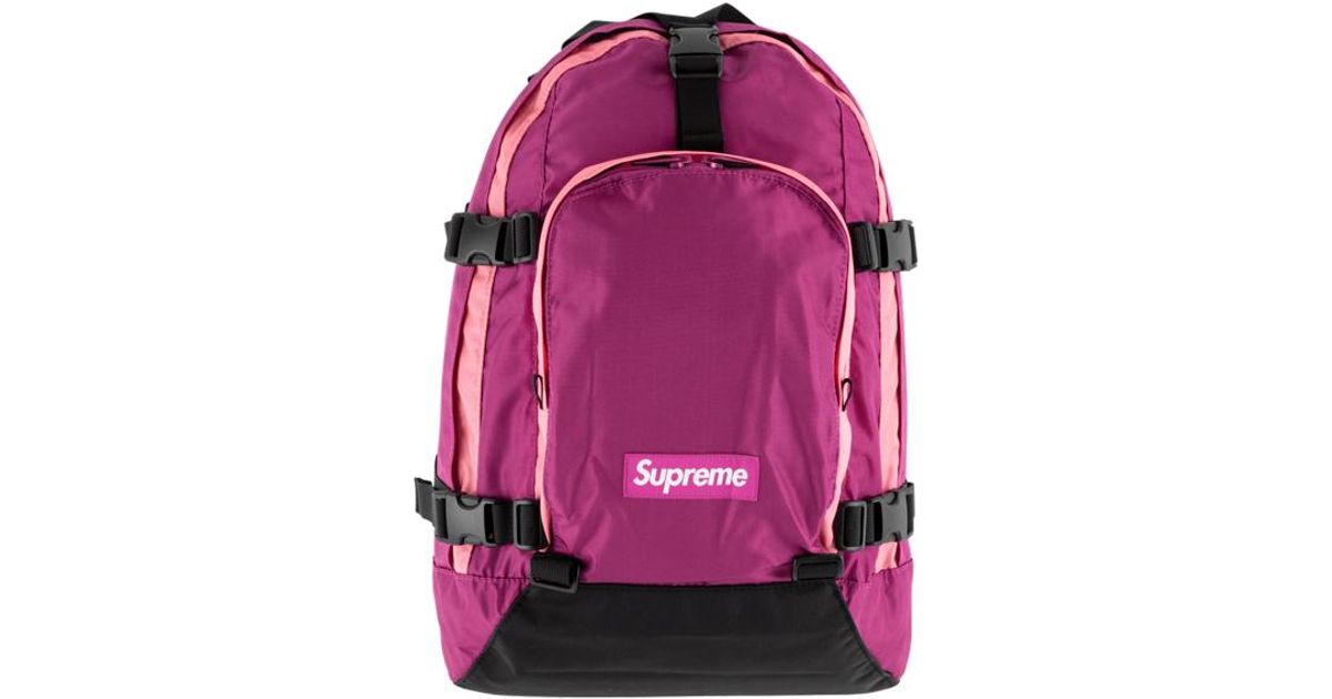supreme pink backpack