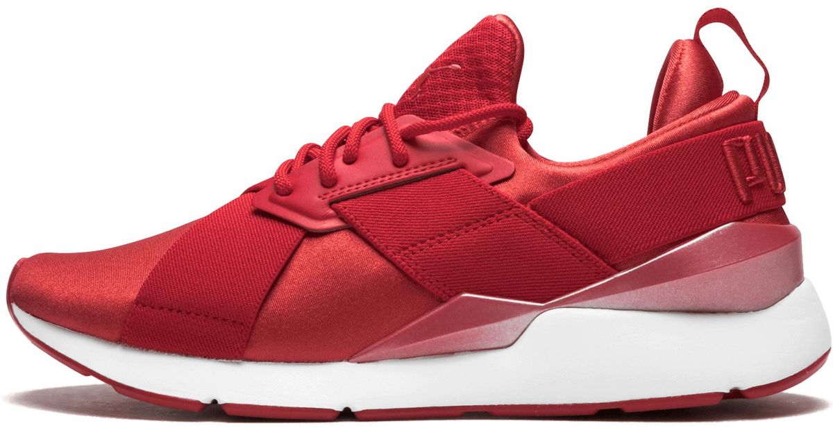 puma muse satin red