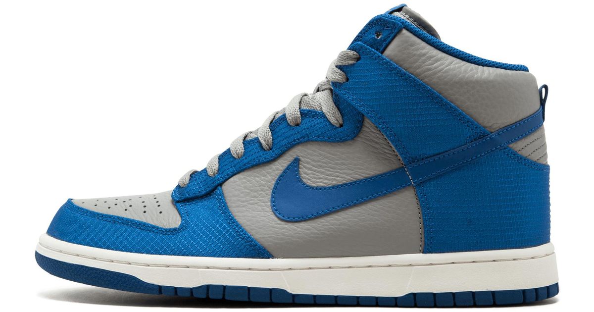 blue nike dunk high
