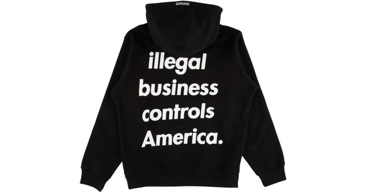 illegal business supreme hoodie Cinosural International School