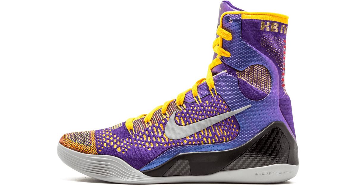 kobe 9 elite purple and yellow