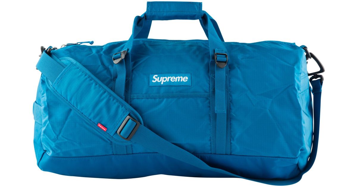 Supreme Tonal Duffle Bag &quot;ss 16&quot; in Blue for Men - Lyst