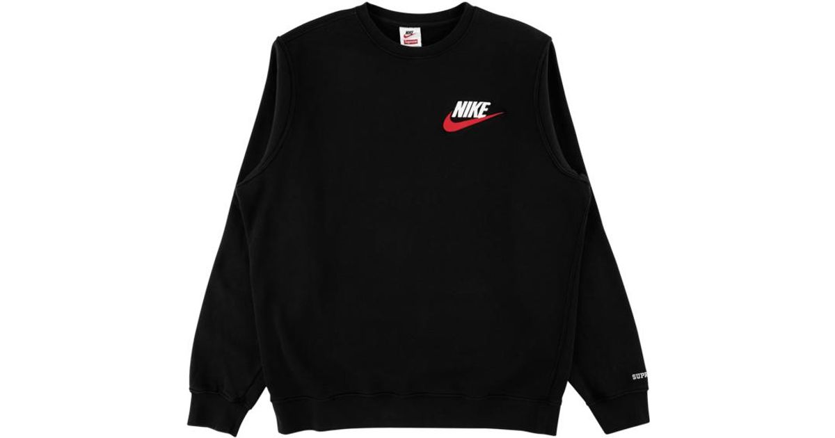 Supreme Nike Crewneck T-shirt 'fw 18' in Black for Men - Save 54% - Lyst