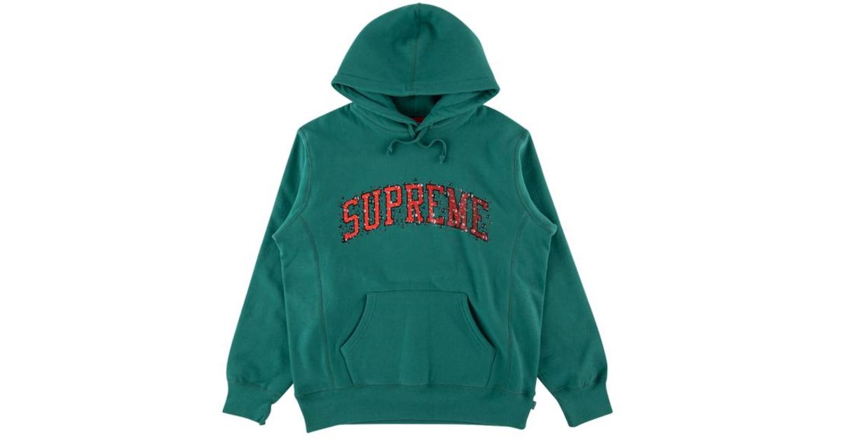 supreme water arc hooded sweatshirt