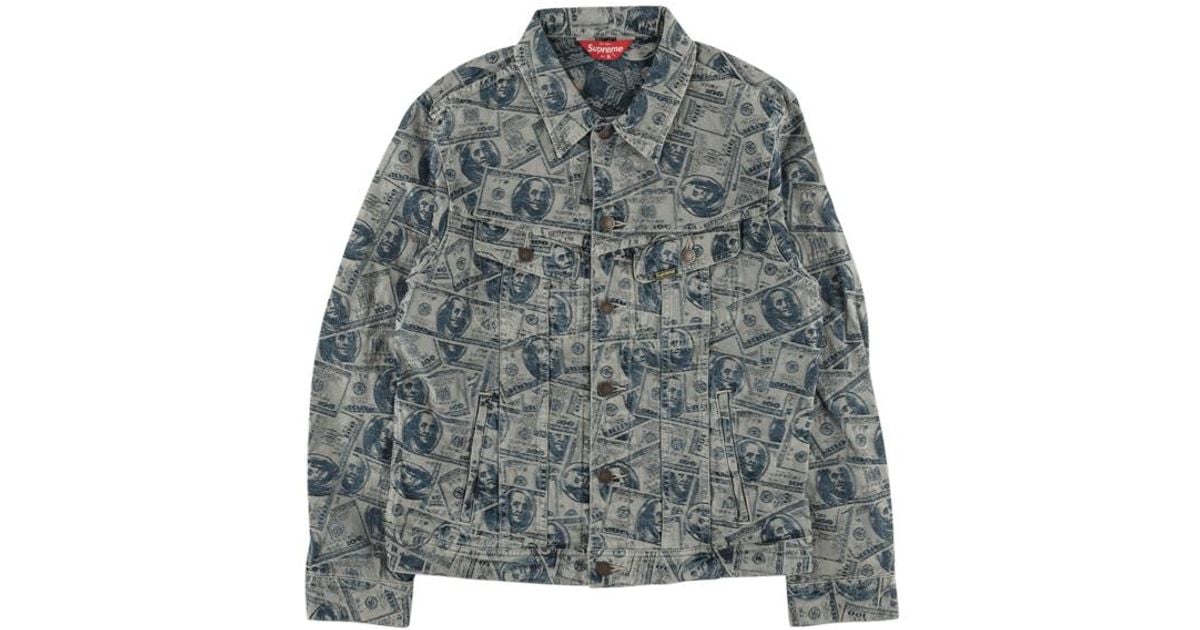 supreme 100 dollar bill jacket