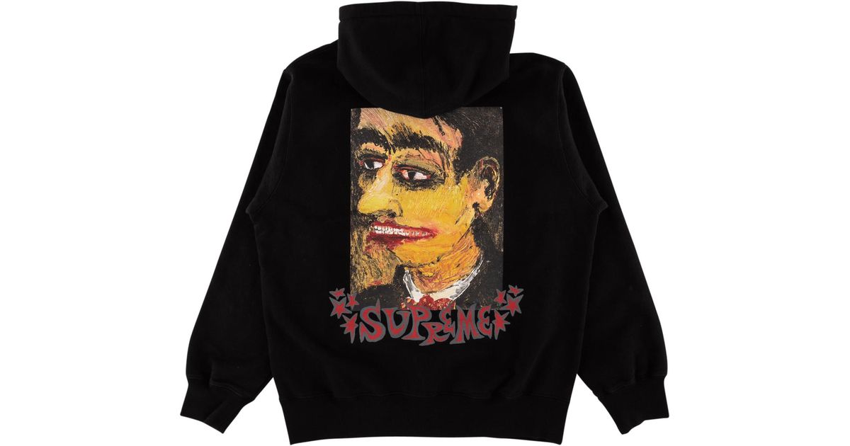 supreme portrait hooded sweatshirt