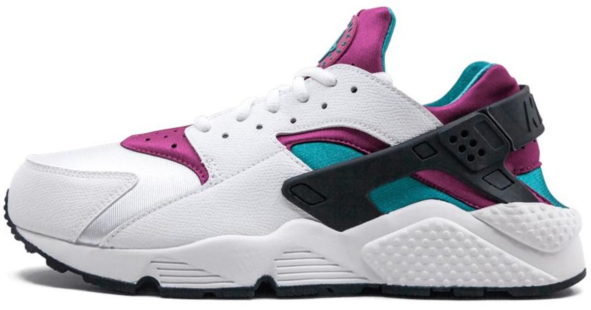Nike Womens Air Huarache Run Shoes Size 12w In White Lyst