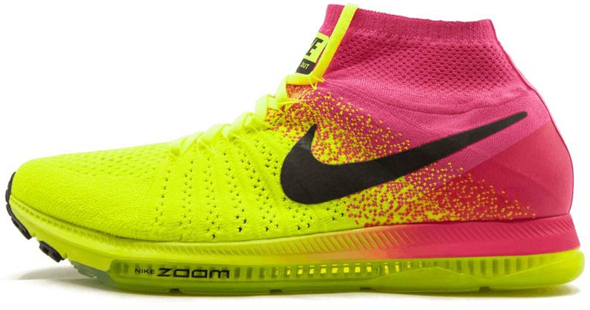 nike zoom all out flyknit orange