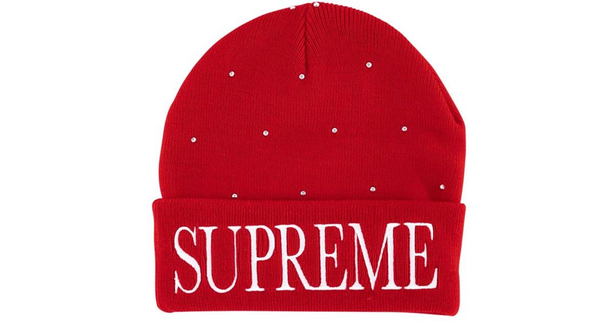 supreme studded beanie