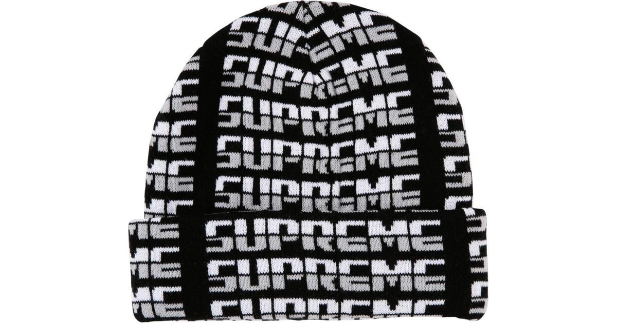 supreme repeat beanie